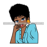 Afro Cute Lady Sassy Classy Melanin Sisi .SVG Cutting Files