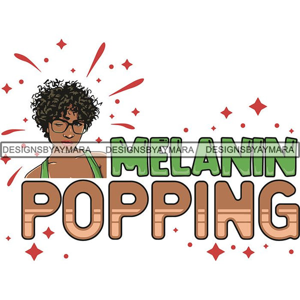 Melanin Popping Black Diamond Dope Nubian Black Girl Magic .SVG Cutting Files For Silhouette Cricut and More