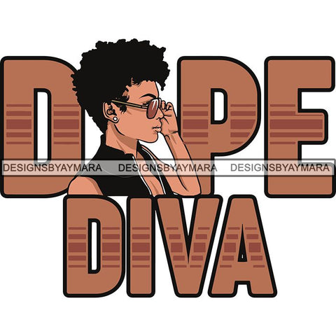 Afro Melanin Popping Blessed Life Quotes SVG Cutting Files For Silhouette Cricut and More
