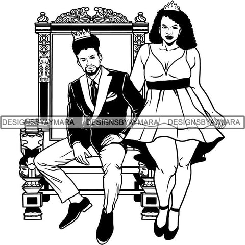 King and Queen Rey Reina Couple Life Goals SVG Cut Files For Silhouette and Cricut