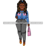 Afro Lola Classy Fashion Lady Glamour Businesswoman .SVG Cutting Files For Silhouette Cricut and More!