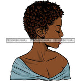 Afro Woman Short Haircut Curly Hairstyle Fashion Makeup Glamour SVG Files For Cutting and More!