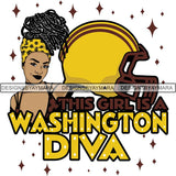Washington Diva Football Team SVG Cutting Files For Silhouette Cricut and More