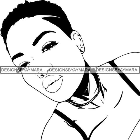 Afro Latina Woman SVG Cutting Files For Silhouette Cricut and More
