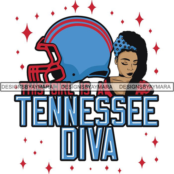 Tennessee Diva Football Team SVG Cutting Files For Silhouette Cricut and More