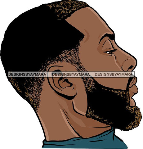 Attractive Black Man Bearded Hipster Model Fashion Male Guy Hombre Masculino Guapo Stylish Close-up Sexy Macho Manly SVG Files For Cutting