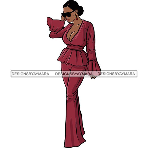 Fashion Diva Glamour Afro Classy Sexy Lady SVG PNG JPG Vector Files For Cutting and More