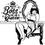 Afro Queen Goddess Melanin Nubian Glamour .SVG Cutting Files For Silhouette and Cricut