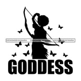 Black Queen Afro Woman Silhouette Designs Goddess Praying Blessed Life Diva SVG Files For Cutting and More!