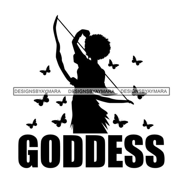 Black Queen Afro Woman Silhouette Designs Goddess Praying Blessed Life Diva SVG Files For Cutting and More!