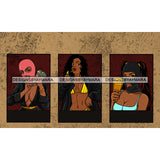 Gangster Gansta Badass Powerful Woman Ski Mask Money Stack Gun Hand Melanin Nubian Money Stack Hustler Ghetto Street Girl PNG JPG Cutting Files For Silhouette and Cricut and More!