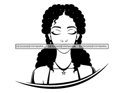 Afro Beautiful Black Woman SVG African American Ethnicity Afro Puffy Hairstyle Beauty Salon Queen Diva Classy Lady  .SVG .EPS .PNG Vector Clipart Digital Cricut Circuit Cut Cutting