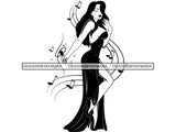 Afro Beautiful Black Woman SVG African American Ethnicity Queen Diva Classy Lady  .SVG .EPS .PNG Vector Clipart Digital Cricut Circuit Cut Cutting