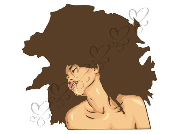 Afro Beautiful Black Woman SVG African American Ethnicity Afro Puffy Hairstyle Beauty Salon Queen Diva Classy Lady  Beautiful People Beauty Salon Princess