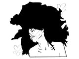 Afro Woman SVG Cut Files For Silhouettes and Cricut