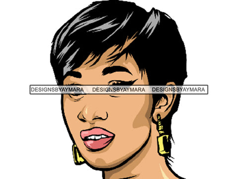 Afro Beautiful Black Woman SVG African American Ethnicity Afro Puffy Hairstyle Beauty Salon Queen Diva Classy Lady  Beautiful People Beauty Salon Princess