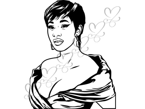 Afro Beautiful Black Woman SVG African American Ethnicity Afro Puffy Hairstyle Beauty Salon Queen Diva Classy Lady  Beautiful People Beauty Salon Princess