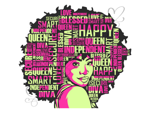 Afro Beautiful Black Woman SVG African American Ethnicity Afro Puffy Hairstyle Beauty Salon Queen Diva Classy Lady  Beautiful People Beauty Salon Princess
