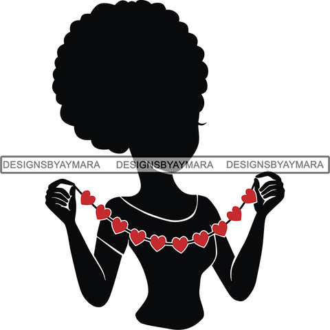 Afro Craft Lady SVG Cutting Files For Silhouette Cricut and More