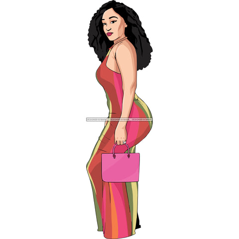Afro Woman SVG Melanin Nubian Color Cutting Files