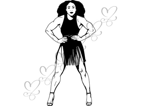 Afro Beautiful Black Woman SVG African American Ethnicity Afro Puffy Hairstyle Beauty Salon Queen Diva Classy Lady  Beautiful People Beauty Salon Princess