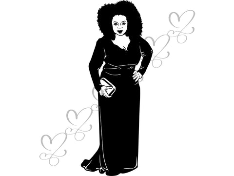 Afro Beautiful Black Woman SVG African American Ethnicity Afro Puffy Hairstyle Beauty Salon Queen Diva Classy Lady  Beautiful People Beauty Salon Princess