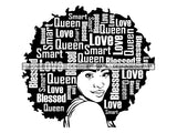 Afro Beautiful Black Woman SVG African American Ethnicity Afro Puffy Hairstyle Beauty Salon Queen Diva Classy Lady  Beautiful People Beauty Salon Princess