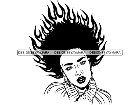 Afro Woman SVG Nubian Melanin Goddess Queen Diva Classy Lady .SVG .EPS .PNG Vector Clipart Digital Cricut Circuit Cut Cutting
