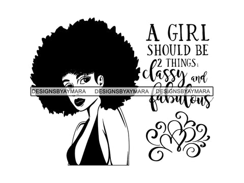 Afro Beautiful Black Woman SVG African American Ethnicity Afro Puffy Hairstyle Beauty Salon Queen Diva Classy Lady  Beautiful People Beauty Salon Princess