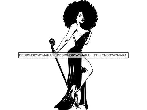 Afro Beautiful Black Woman SVG African American Ethnicity Afro Puffy Hairstyle Beauty Salon Queen Diva Classy Lady  Beautiful People Beauty Salon Princess