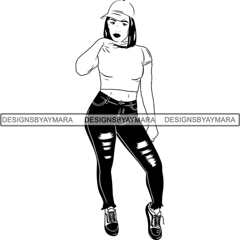 Afro Latina Woman SVG Cutting Files For Silhouette Cricut and More