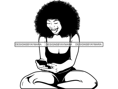 Afro Beautiful Black Woman SVG African American Ethnicity Afro Puffy Hairstyle Beauty Salon Queen Diva Classy Lady  Beautiful People Beauty Salon Princess