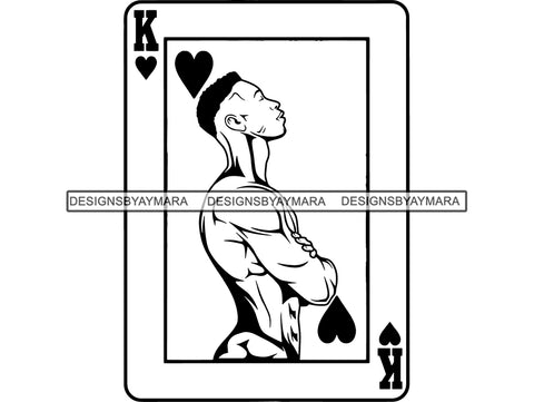 Black Man African Model Confidence Power Male Attractive Strength Men Power Fit Build Healthy .SVG .EPS .PNG Vector Clipart Digital Download Circuit Cut Cutting