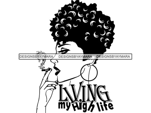 Afro Beautiful Black Woman SVG African American Ethnicity Afro Puffy Hairstyle Beauty Salon Queen Diva Classy Lady  Beautiful People Beauty Salon Princess