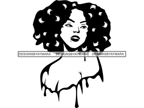 Afro Beautiful Black Woman SVG African American Ethnicity Afro Puffy Hairstyle Beauty Salon Queen Diva Classy Lady  Beautiful People Beauty Salon Princess