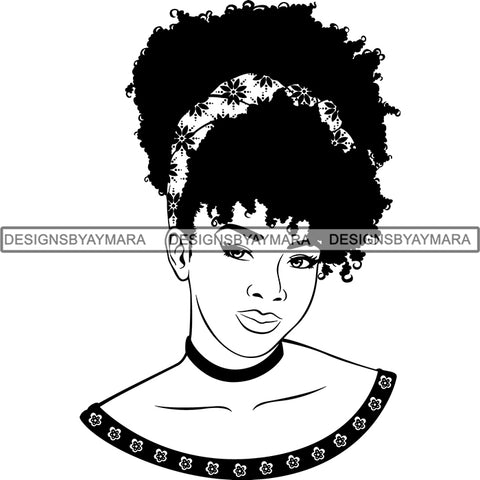 Afro Beautiful Woman Goddess Diva Classy Lady .SVG Cut Files For Silhouette and Cricut