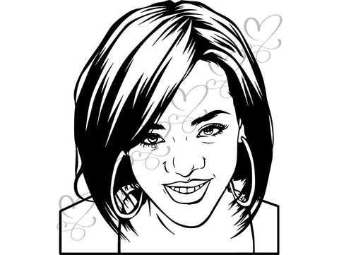 Afro Beautiful Black Woman SVG African American Ethnicity Afro Puffy Hairstyle Beauty Salon Queen Diva Classy Lady  Beautiful People Beauty Salon Princess