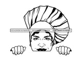 Woman Chef #9 SVG Cut Files For Silhouette and Cricut