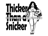 Afro Thick BBW Woman SVG African American Ethnicity Afro Puffy Hair Queen Diva Classy Lady  Beautiful Big And Bougie SVG PNG JPG EPS Vector Clipart Cricut Cutting Cut