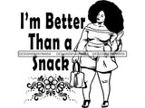Afro Thick BBW Woman SVG African American Ethnicity Afro Puffy Hair Queen Diva Classy Lady  Beautiful Big And Bougie SVG PNG JPG EPS Vector Clipart Cricut Cutting Cut