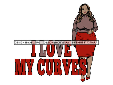 Copy of Plus Size Curvy Woman SVG Thick Goddess BBW African American Ethnicity Queen Diva Classy Lady .SVG .PNG .JPG Vector Clipart Not For Cutting