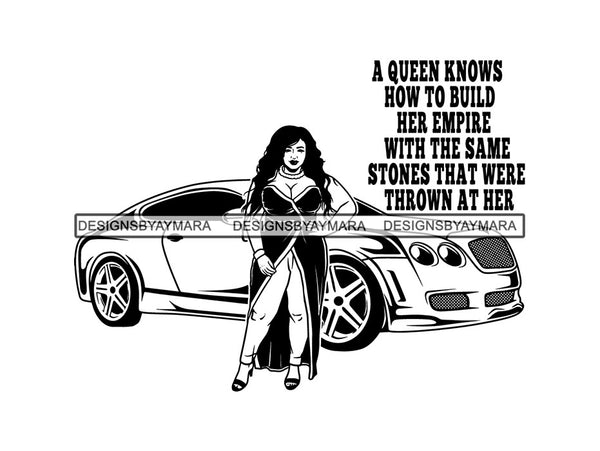 Afro Sexy Woman SVG Goddess Queen Diva Classy Lady SVG PNG EPS JPG Vector Clipart Cricut Cutting Cut Perfect For Cutting