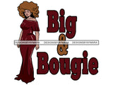 Plus Size Curvy Woman Thick Goddess BBW African American Ethnicity Queen Diva Classy Lady .SVG .PNG .JPG Vector Clipart Not For Cutting