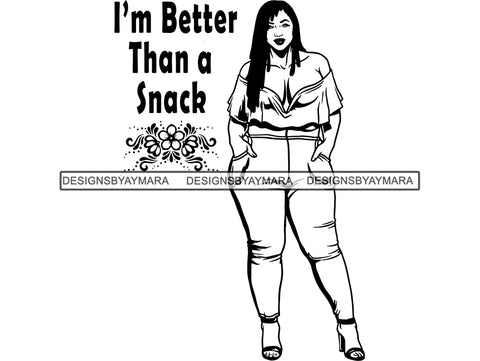Afro Thick BBW Woman SVG African American Ethnicity Afro Puffy Hair Queen Diva Classy Lady  Beautiful Big And Bougie SVG PNG JPG EPS Vector Clipart Cricut Cutting Cut