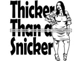 Afro Thick BBW Woman SVG African American Ethnicity Afro Puffy Hair Queen Diva Classy Lady  Beautiful Big And Bougie SVG PNG JPG EPS Vector Clipart Cricut Cutting Cut