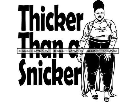 Afro Thick BBW Woman SVG African American Ethnicity Afro Puffy Hair Queen Diva Classy Lady  Beautiful Big And Bougie SVG PNG JPG EPS Vector Clipart Cricut Cutting Cut