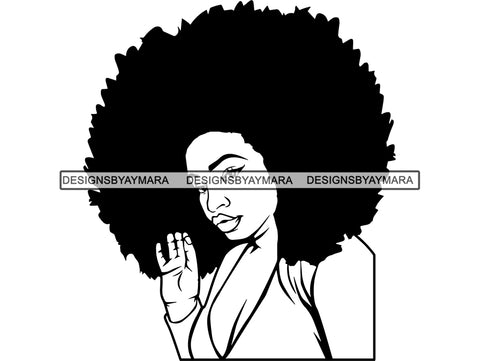Afro Beautiful Black Woman SVG African American Ethnicity Afro Puffy Hairstyle Beauty Salon Queen Diva Classy Lady  Beautiful People Beauty Salon Princess