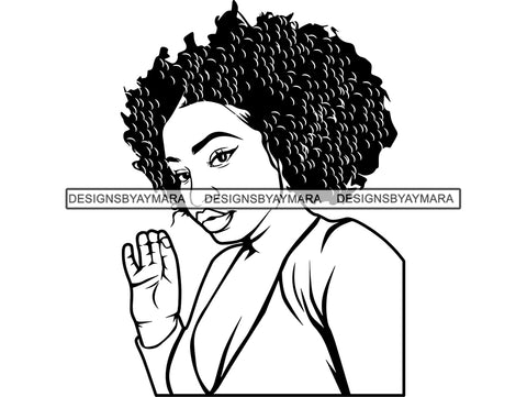 Afro Beautiful Black Woman SVG African American Ethnicity Afro Puffy Hairstyle Beauty Salon Queen Diva Classy Lady  Beautiful People Beauty Salon Princess