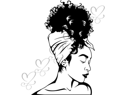Afro Beautiful Black Woman SVG African American Ethnicity Afro Puffy Hairstyle Beauty Salon Queen Diva Classy Lady  Beautiful People Beauty Salon Princess