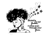 Afro Beautiful Black Woman SVG African American Ethnicity Afro Puffy Hairstyle Beauty Salon Queen Diva Classy Lady  Beautiful People Beauty Salon Princess